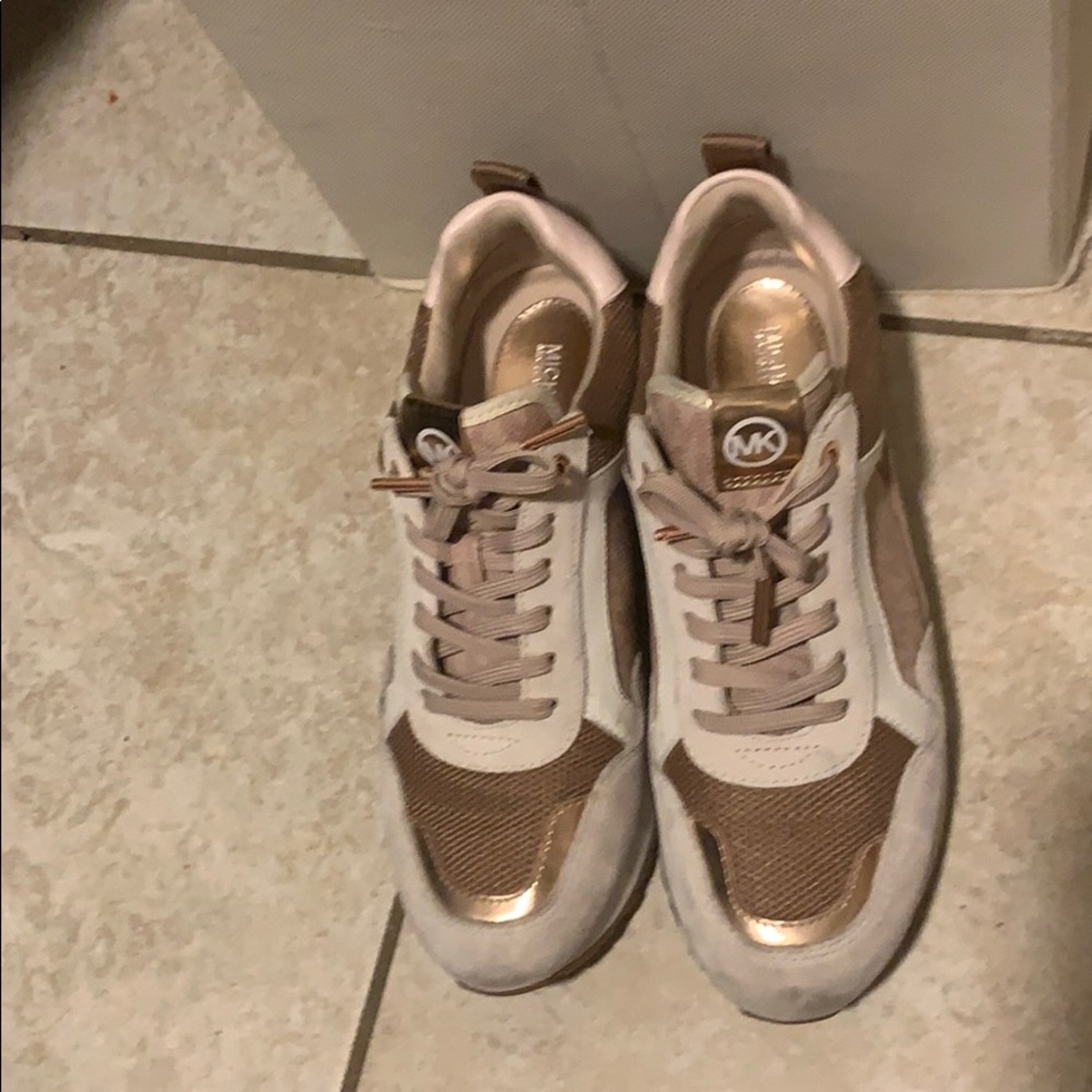 Rose Gold Michael Kors Sneakers